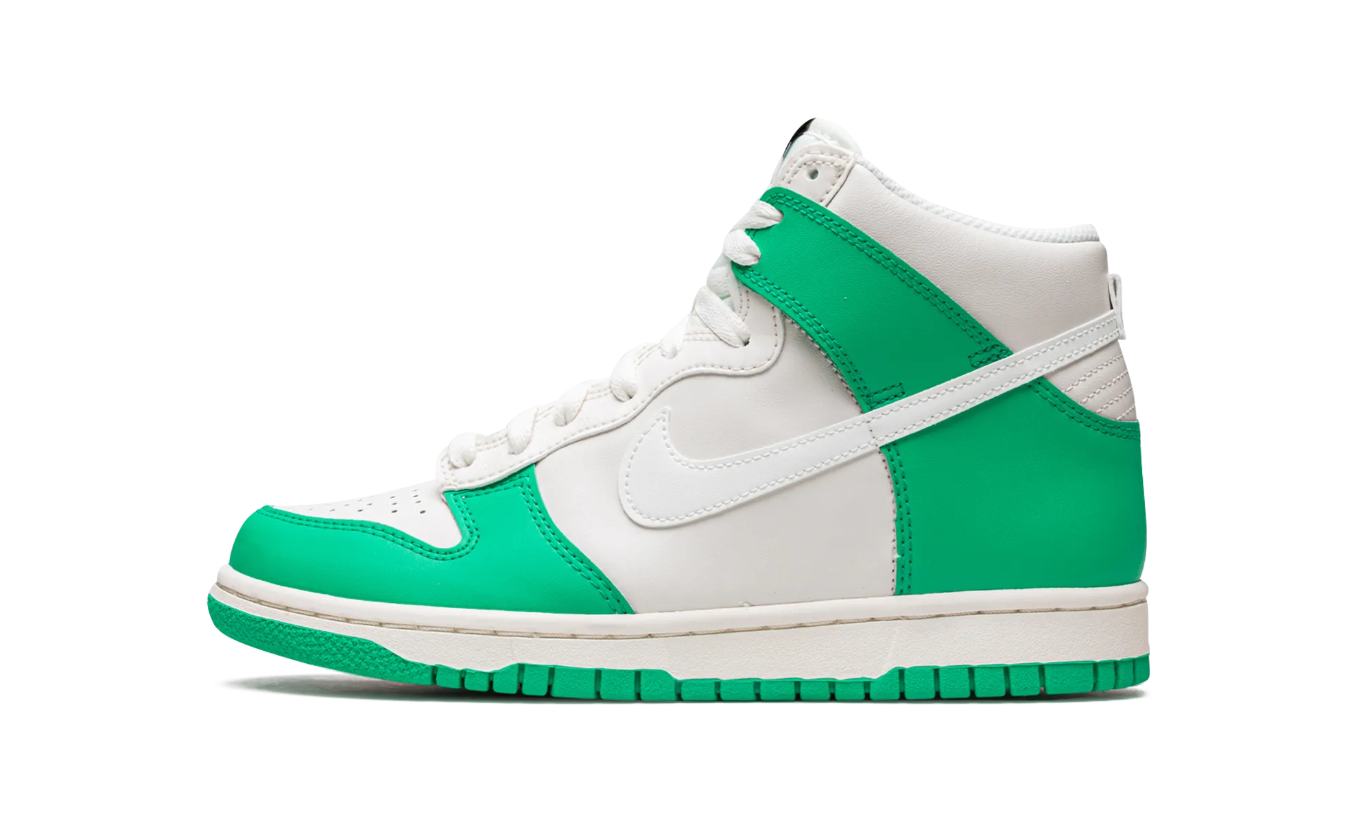 Loafers style Dunk High GS "Grey Green"