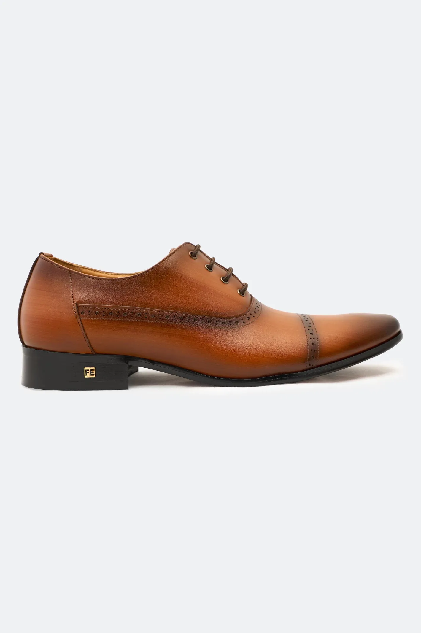 Tan Formal Oxford Shoes Occasion Fit