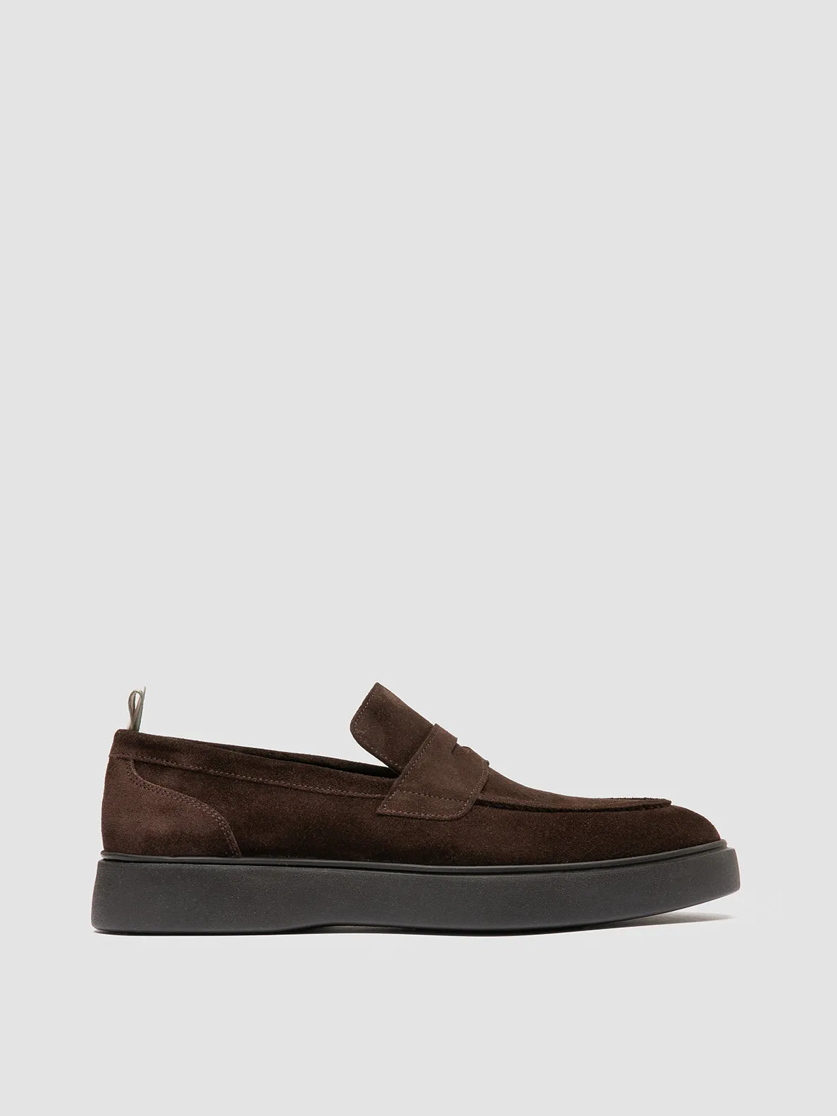 High Quality Leather Campus Look FRAME 001 - Brown Suede Penny Loafers