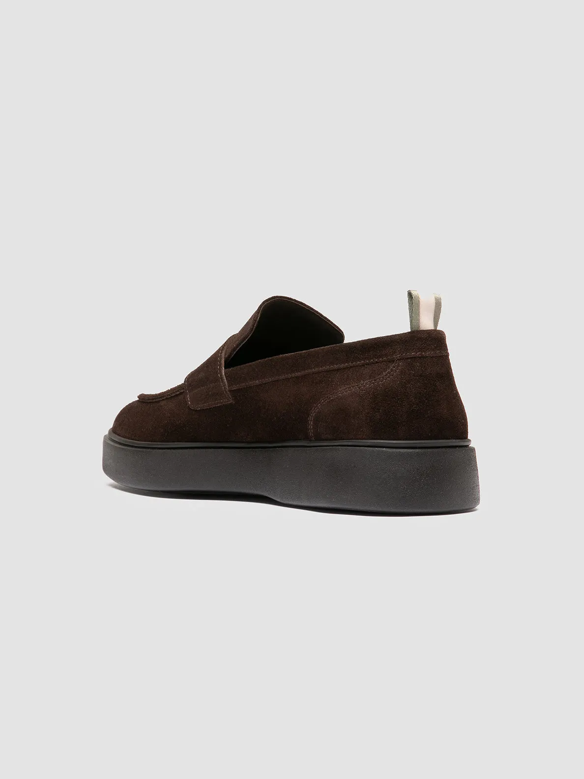 FRAME 001 - Brown Suede Penny Loafers Urban Fashion