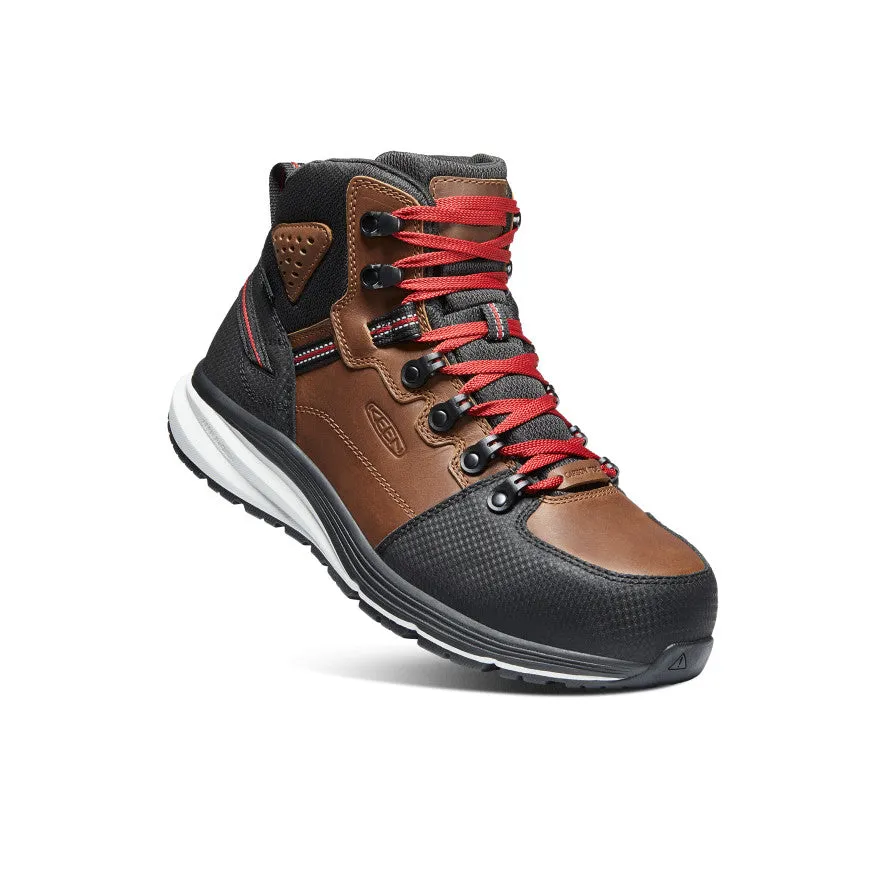 Men's Red Hook Waterproof Boot (Carbon Toe)  |  Tobacco/Black Thermal Core Functional Minimalist