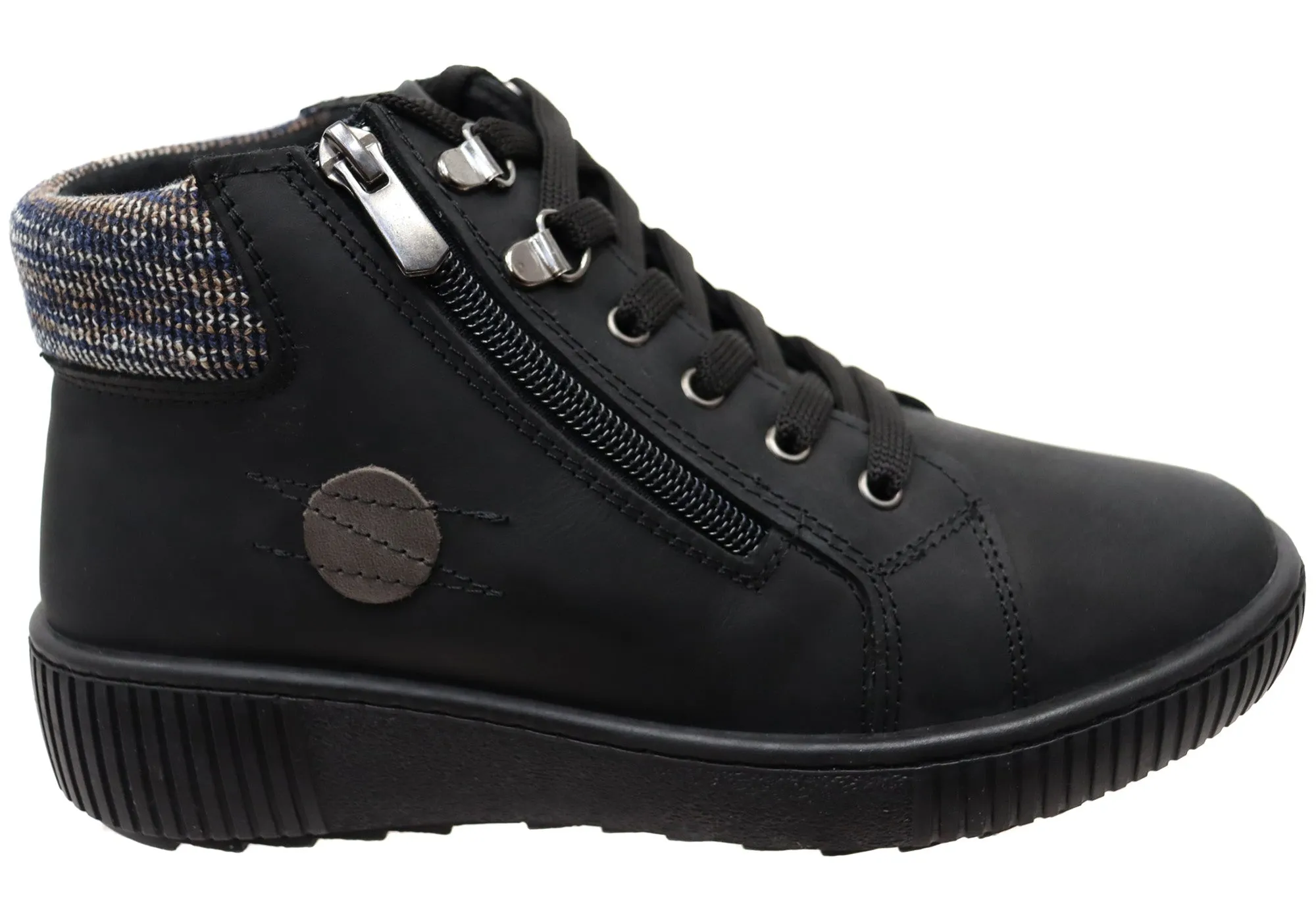 Year Round Cabello Comfort Darcy Womens Leather Comfortable Ankle Boots