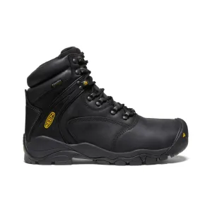 Men's Louisville 6" Waterproof Boot (Steel Toe)  |  Black Cushioned Step Weekend Wanderer Outdoor Travel
