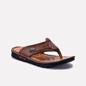 Comfort Walk Sandals Casual Brown Casual Flip Flops For Men 0151099