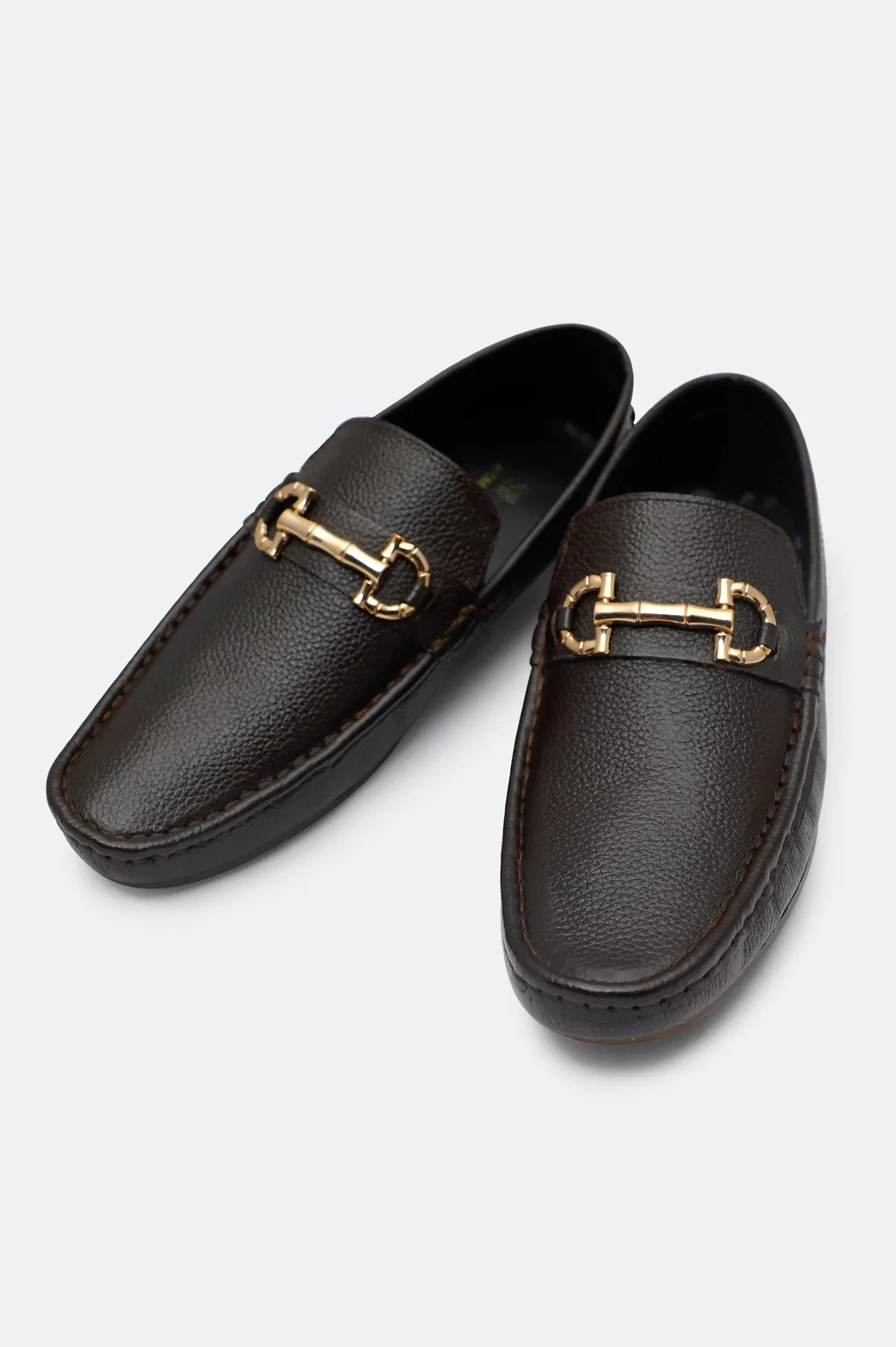 Brown Casual Moccassins Shoes Shock absorption