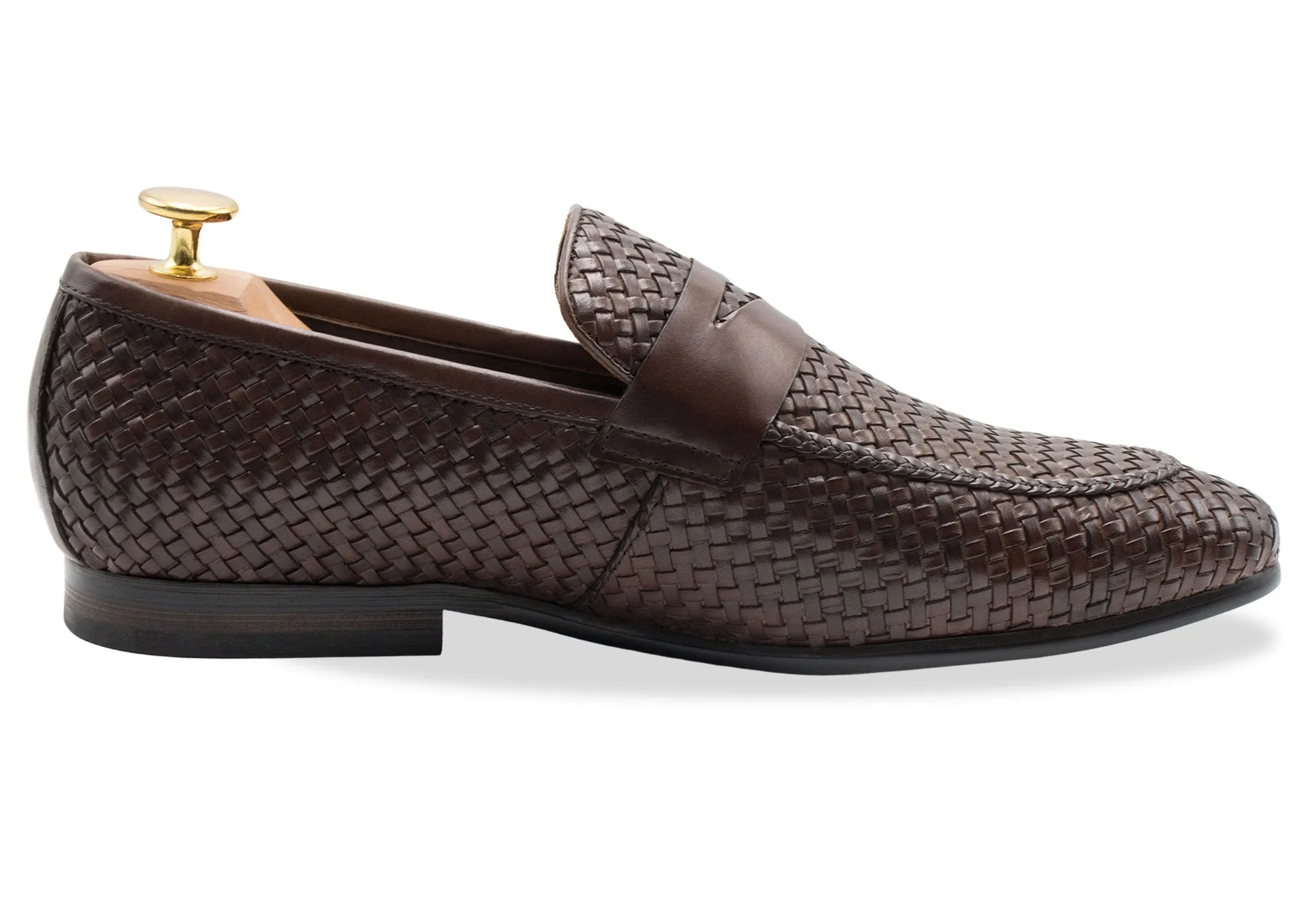 Non Slip Standing Workers Viejo Walnut Penny Loafer