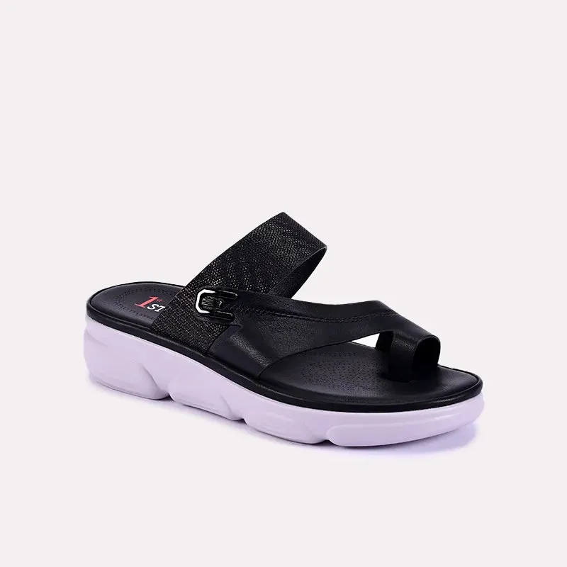 Bianca Black Comfy Slippers 0412607 Stylish Fit Stay Comfortable
