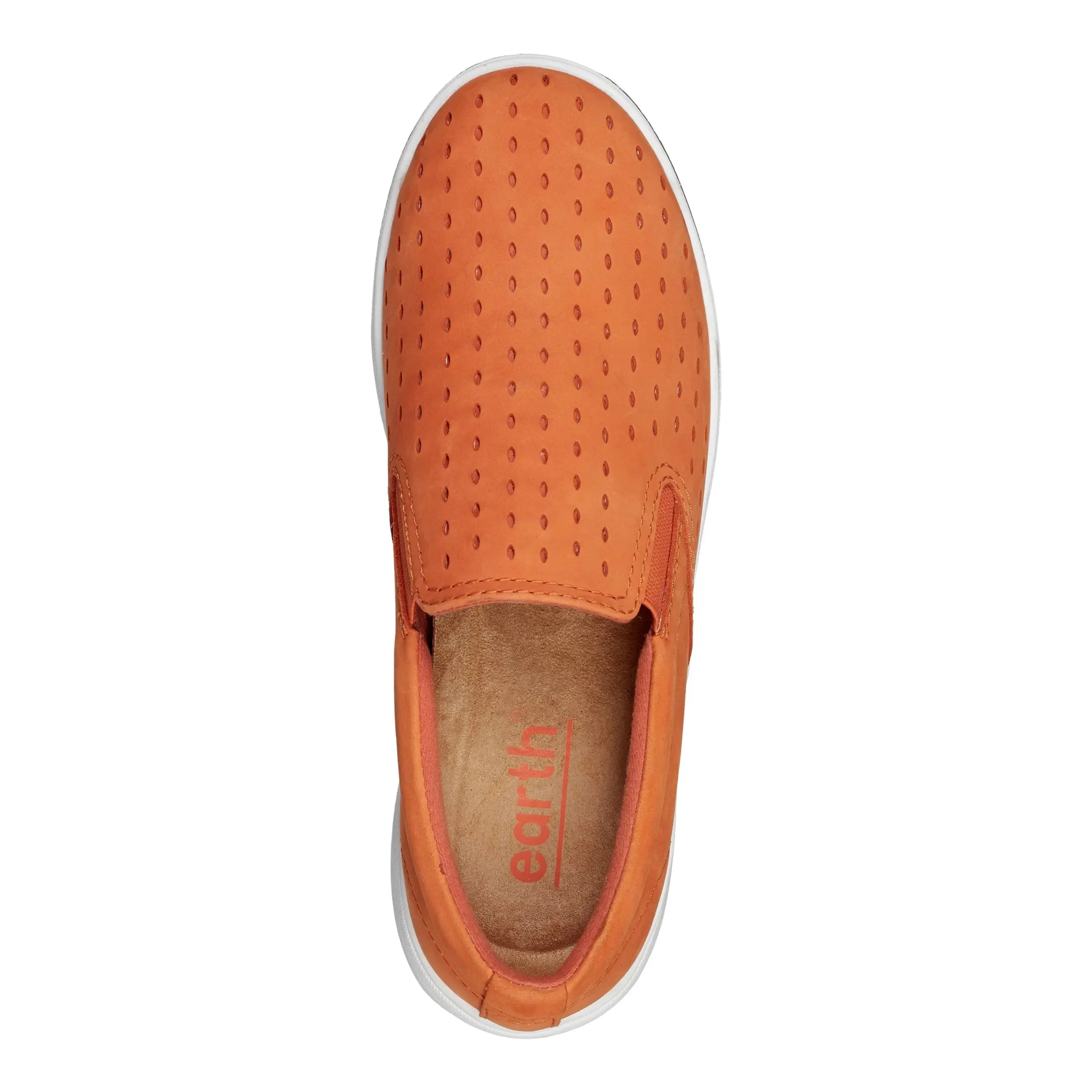Nel Laser Cut Round Toe Casual Slip-on Sneakers Memory Foam Standing All Ocean Walk