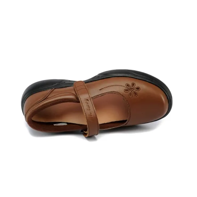 Slip Resistant Business Event Mt. Emey 9205 Brown - Women's Extreme-Light Mary Jane Strap