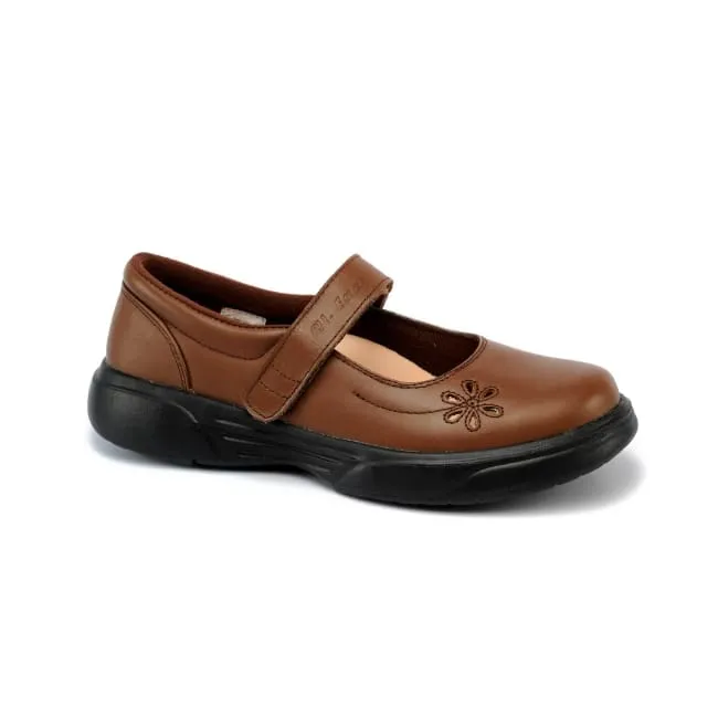 Smart Shoes Client Meeting Mt. Emey 9205 Brown - Women's Extreme-Light Mary Jane Strap