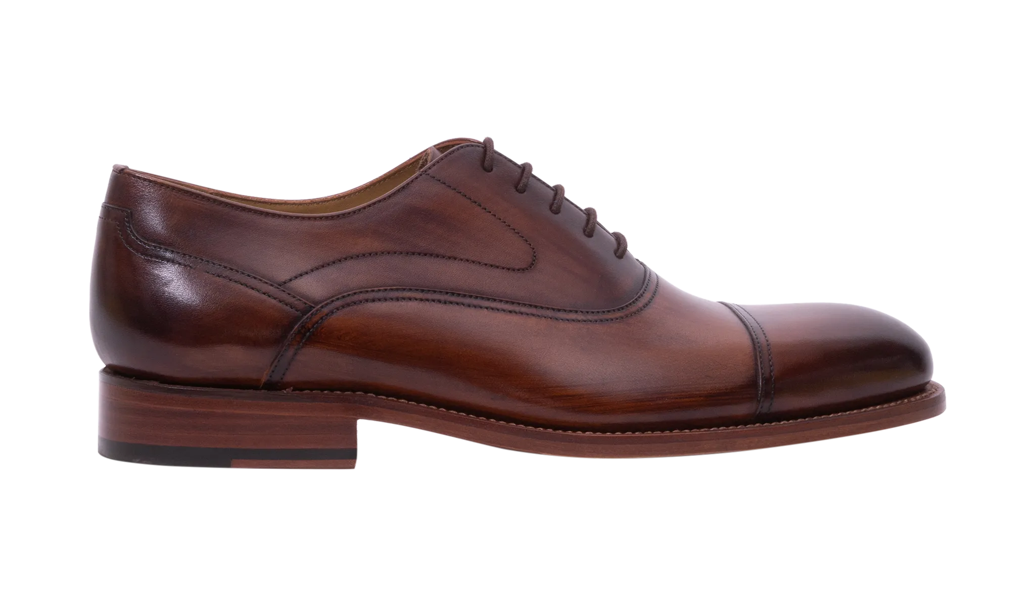Cherwell-Hand Brushed Brown All-Day Fit Heel Pad