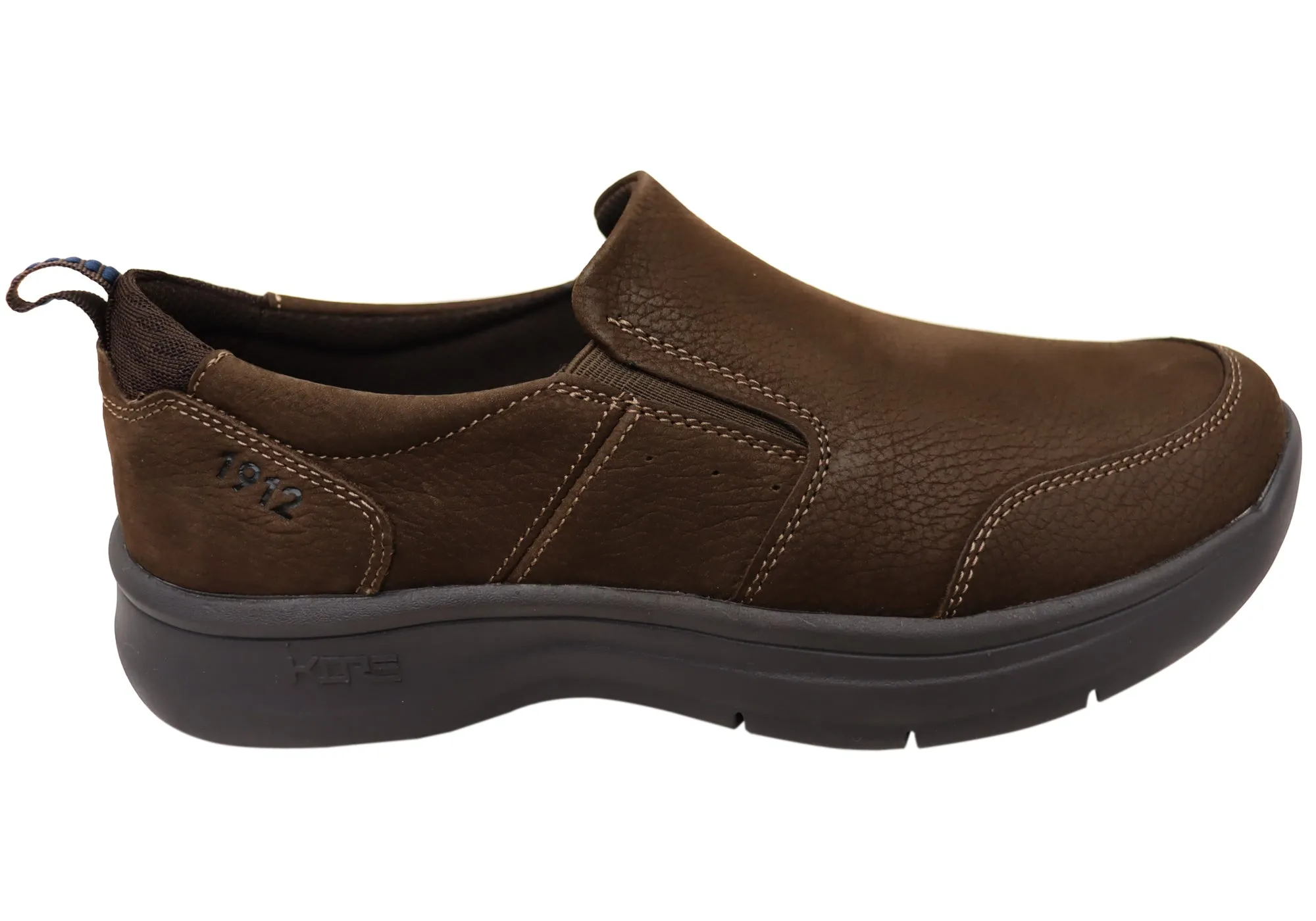 Premium Comfort Club Pace Nunn Bush By Florsheim Mens Mac Mocc Slip EE Extra Wide Leather Shoes