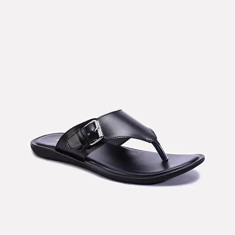 Practical Function Black Casual Strap Slides For Men 0150986