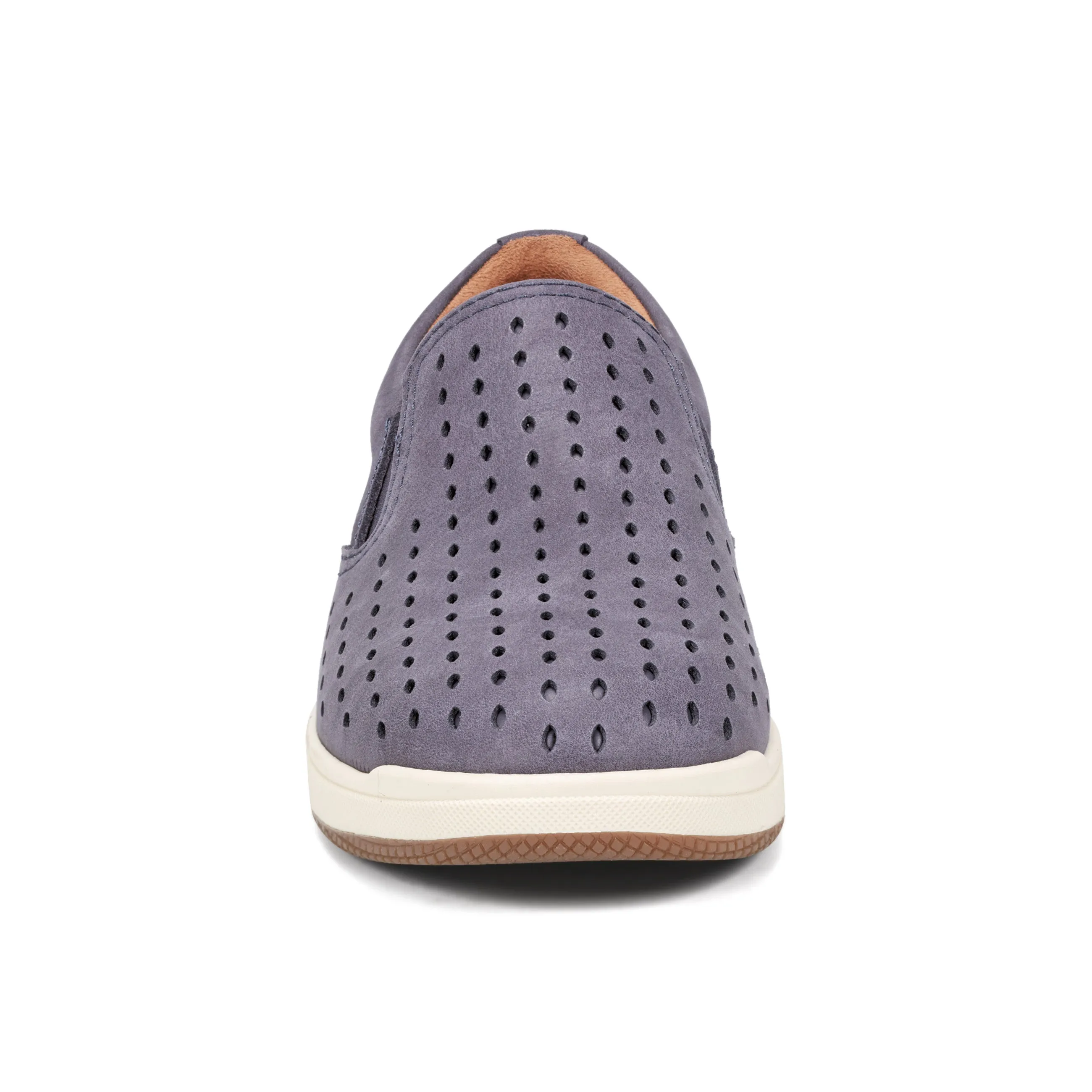 Urban Walk Nel Laser Cut Round Toe Casual Slip-on Sneakers