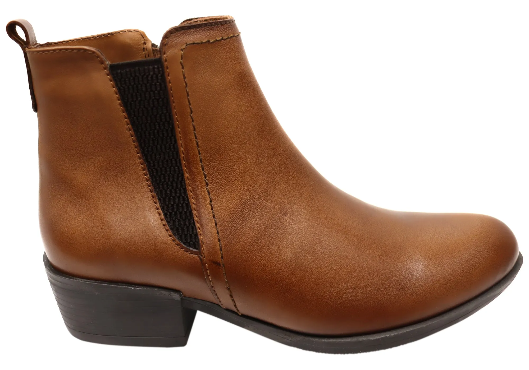 Rain Friendly Orizonte Questa Womens European Comfortable Leather Ankle Boots