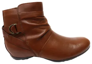 Grippy Outsole Rainy Day Commuter Weekend Hike Via Paula Lush Womens Comfortable Brazilian Leather Ankle Boots