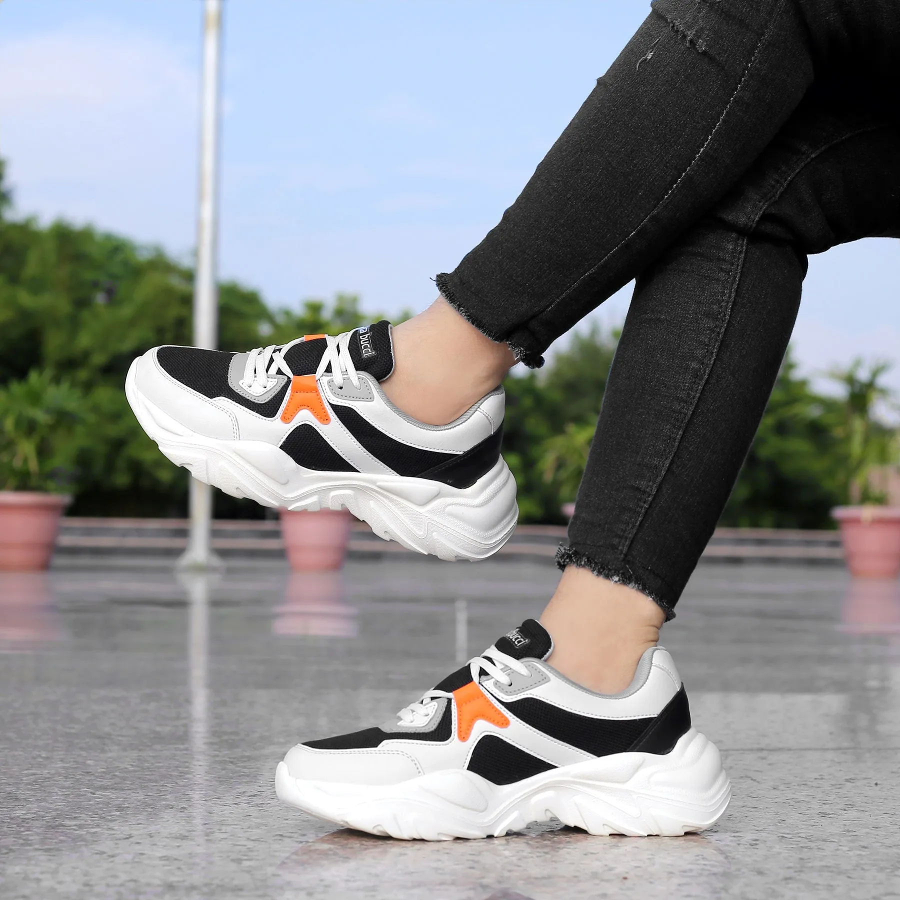 Grip Strong Ventilated Design Bacca Bucci MARINE Low-top Platform Fashion Sneakers For Women | StreetWear Chunky Sneakers