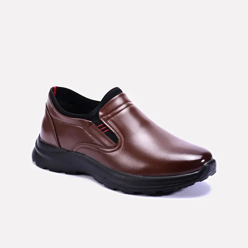 Randall Brown Slip On Casual Shoes 0160473 Desert Jog All-Weather Design