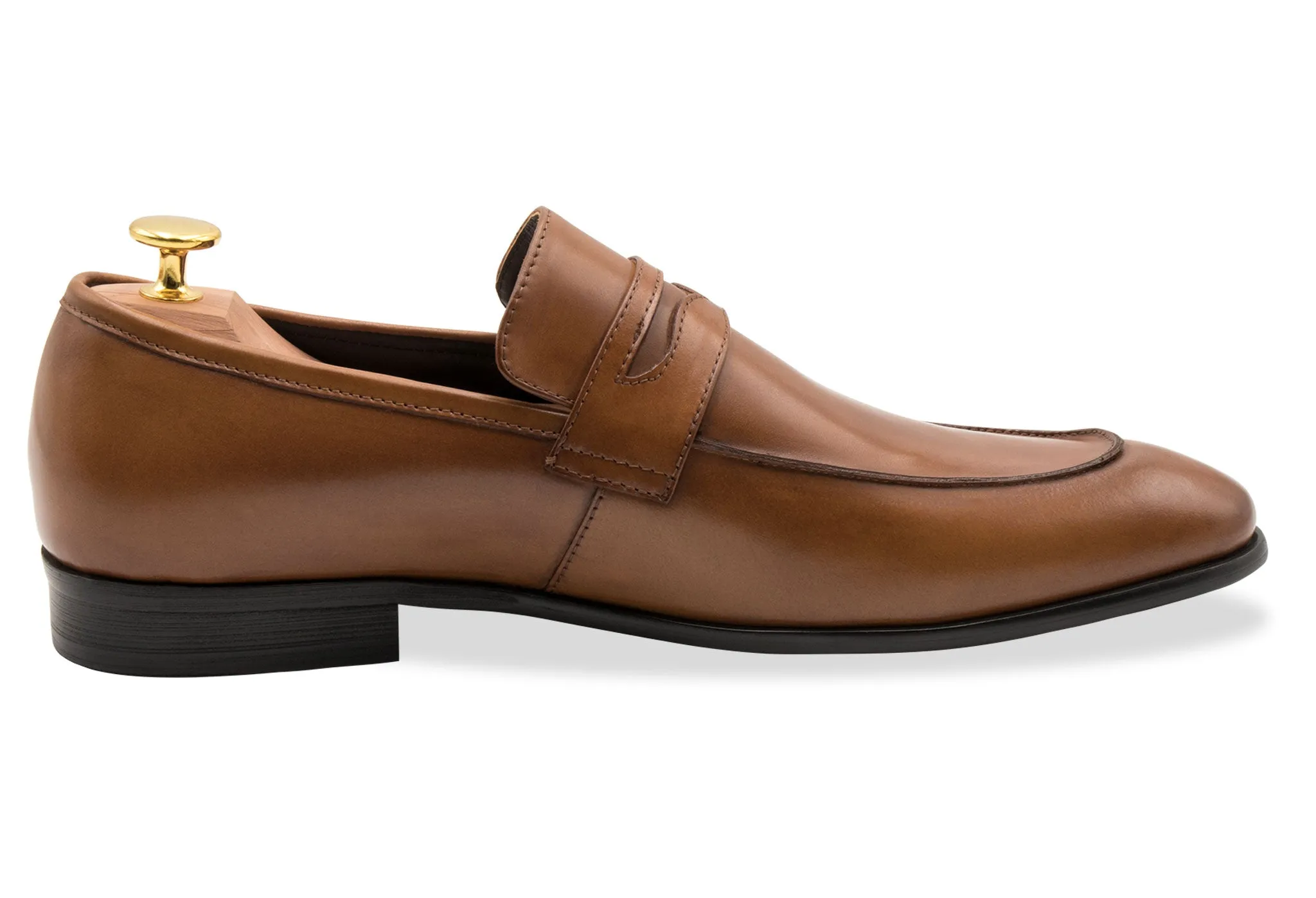 Olavarria Cognac Penny Loafer Year Trust