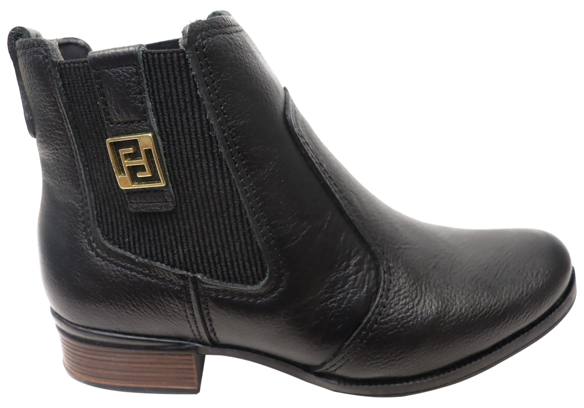 Pegada Carla Womens Low Heel Leather Ankle Boots Made In Brazil Travel Easy Insulated Stylish Explorer