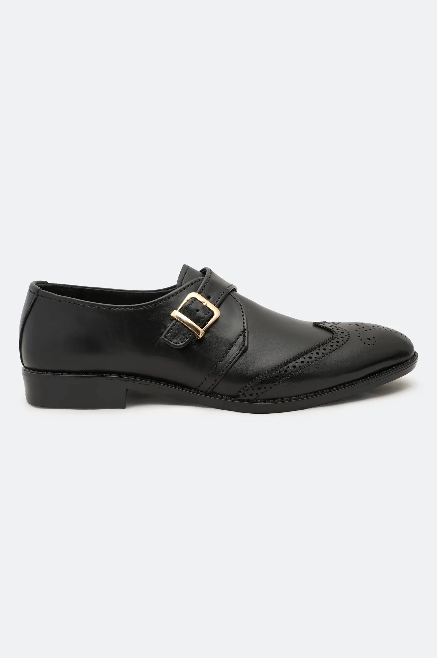 Lift Add Black Monk Formal Shoes