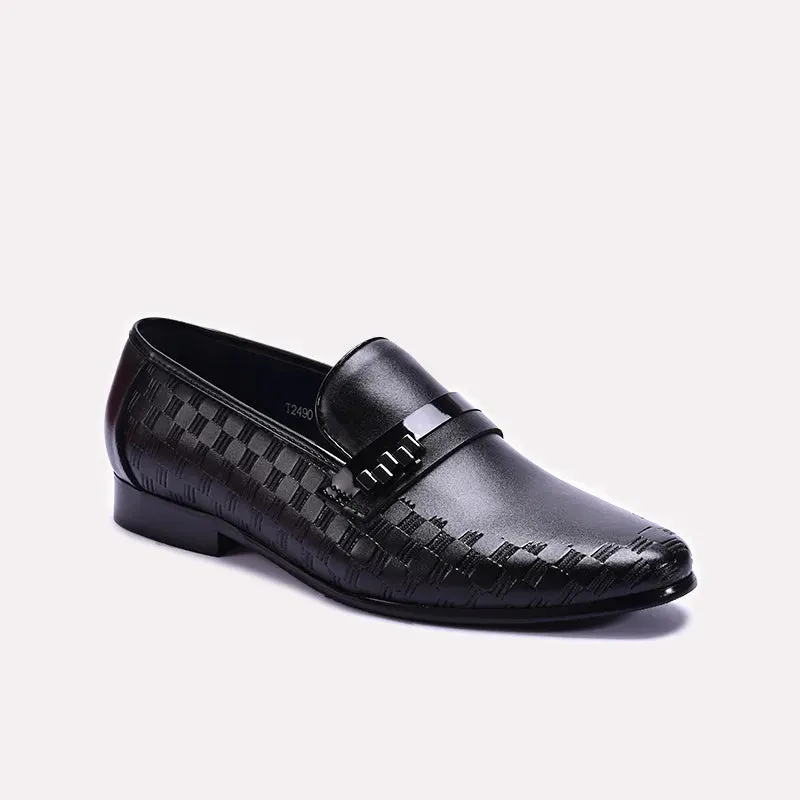 Black Designer Dress Shoes 0111277 Chic Details