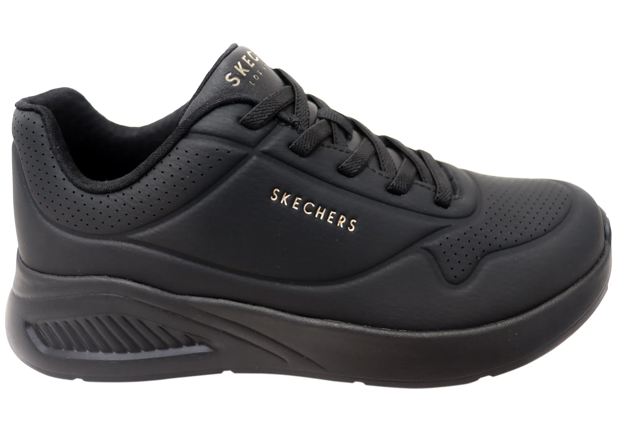 Cold Guard Skechers Womens Uno Lite Lite Work Comfortable Slip On Shoes