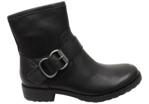 Sofft Brie Womens Comfortable Leather Ankle Boots All Weather Rural Traveler
