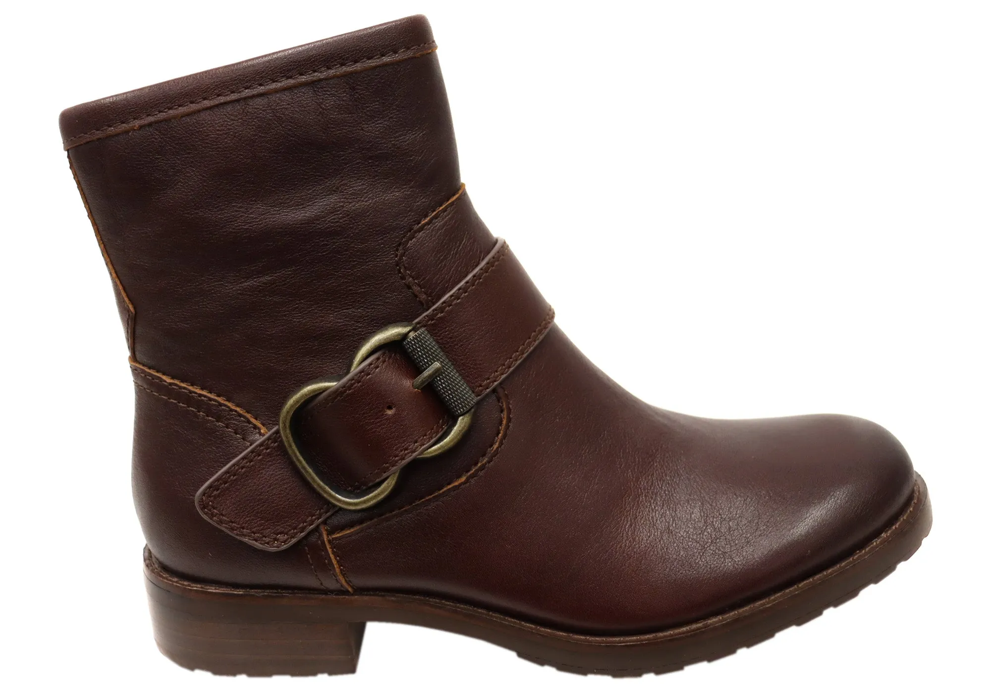 Sofft Brie Womens Comfortable Leather Ankle Boots Water-resistant Long Last