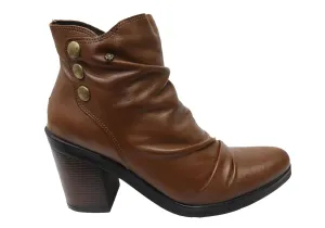 Flexible structure Perlatto Hilton Womens Comfortable Leather Ankle Boots Made In Brazil