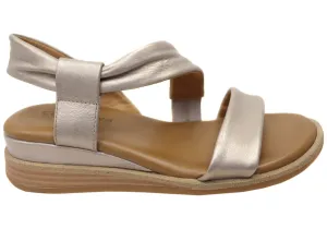 Classic Style Step In Comfortiva Marcy Womens Comfort Footbed Wide Fit Leather Sandals