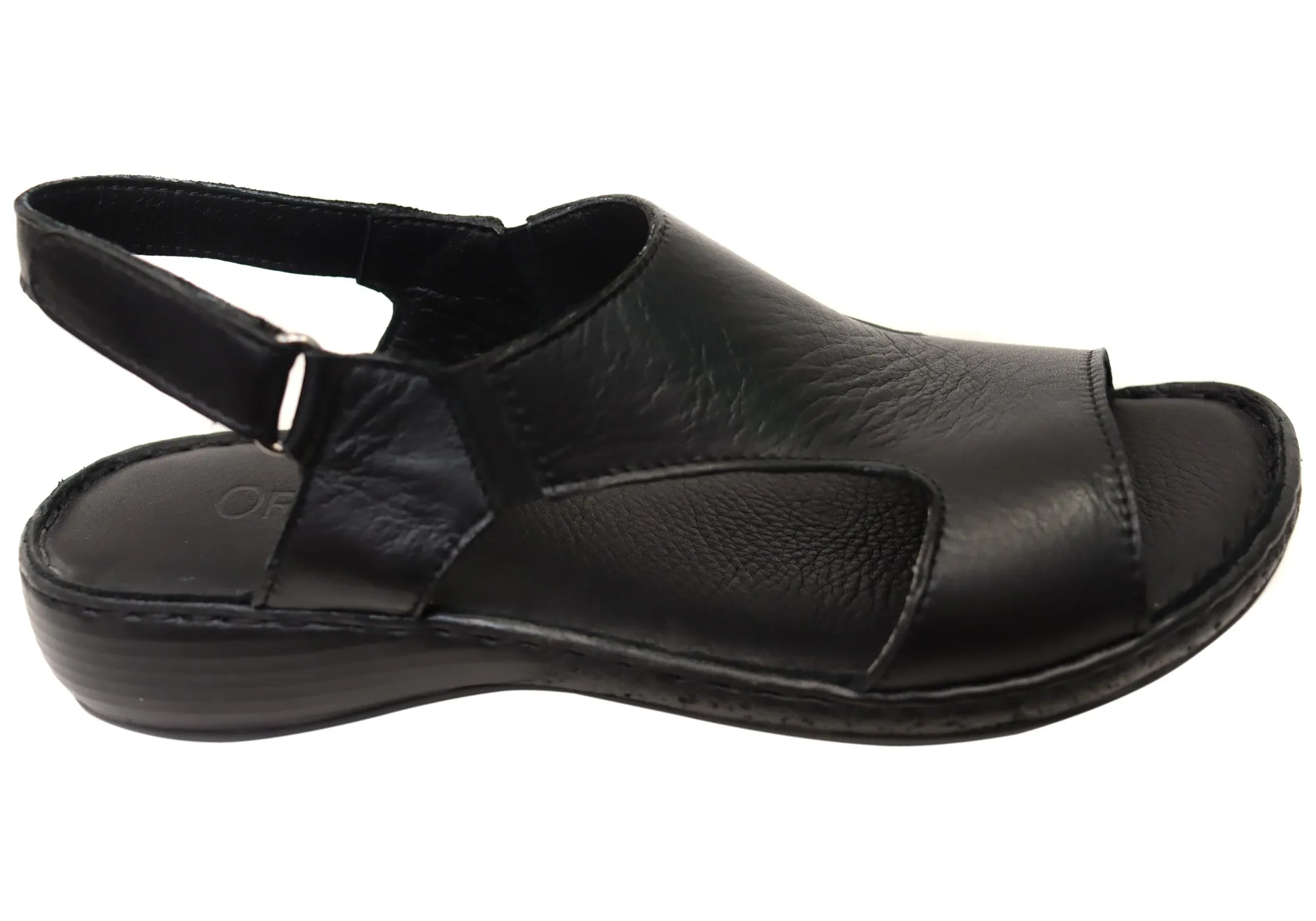 Orizonte Lumi Womens Comfortable European Leather Sandals Orthopedic Design