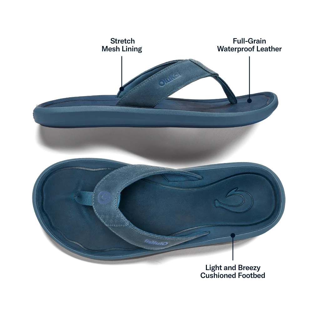 Comfortable Open-toe Shoes Pili - Blue Fog / Coastal Blue