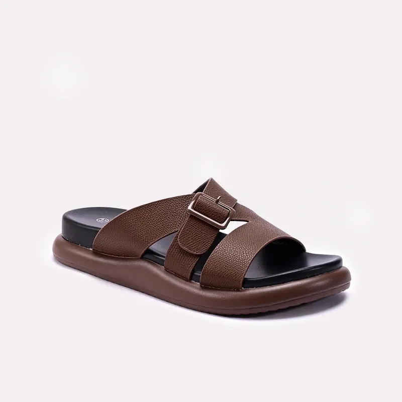 Womens Brown Comfy Slippers 0413370 Street Edge Cool Pop