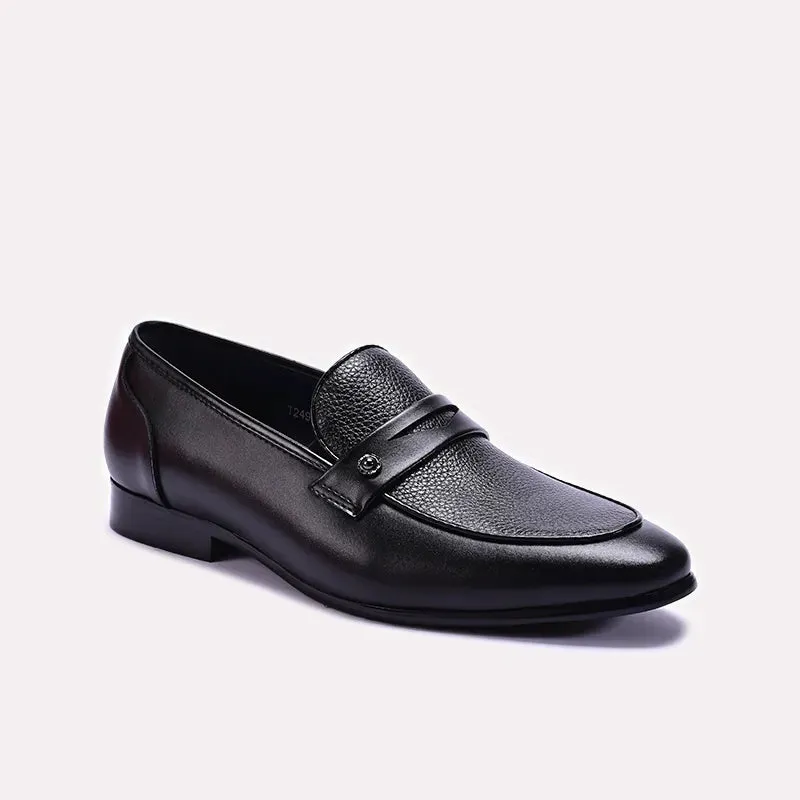 Black Slip On Formal Shoes 0111268 Subtle Look