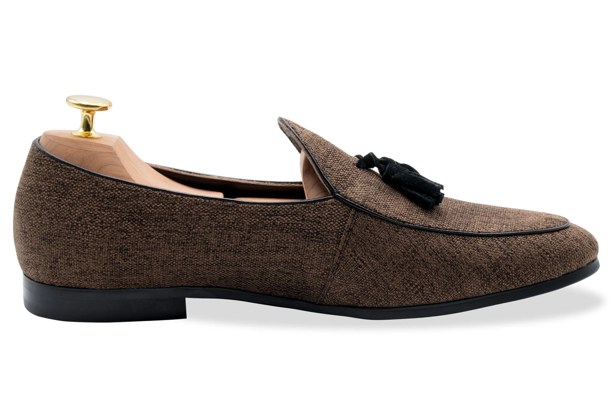 Game Fit Rafael Mahagony Tassel Belgian Loafer