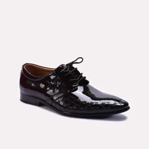 Style Renewal Endless Fit Brown Glossy Derby Shoes 0111273