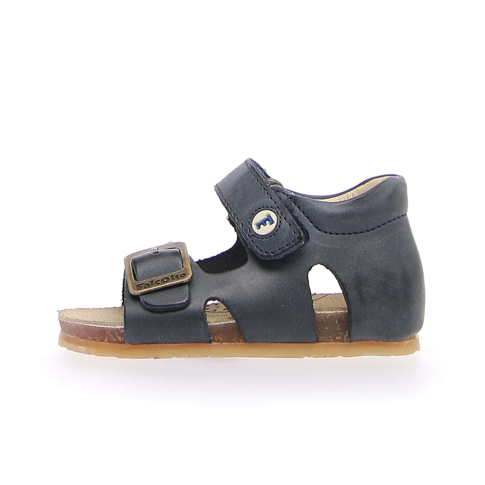 Falcotto Boy's and Girl's Bea Open Toe Sandals - Blue Trendy Flip-flops