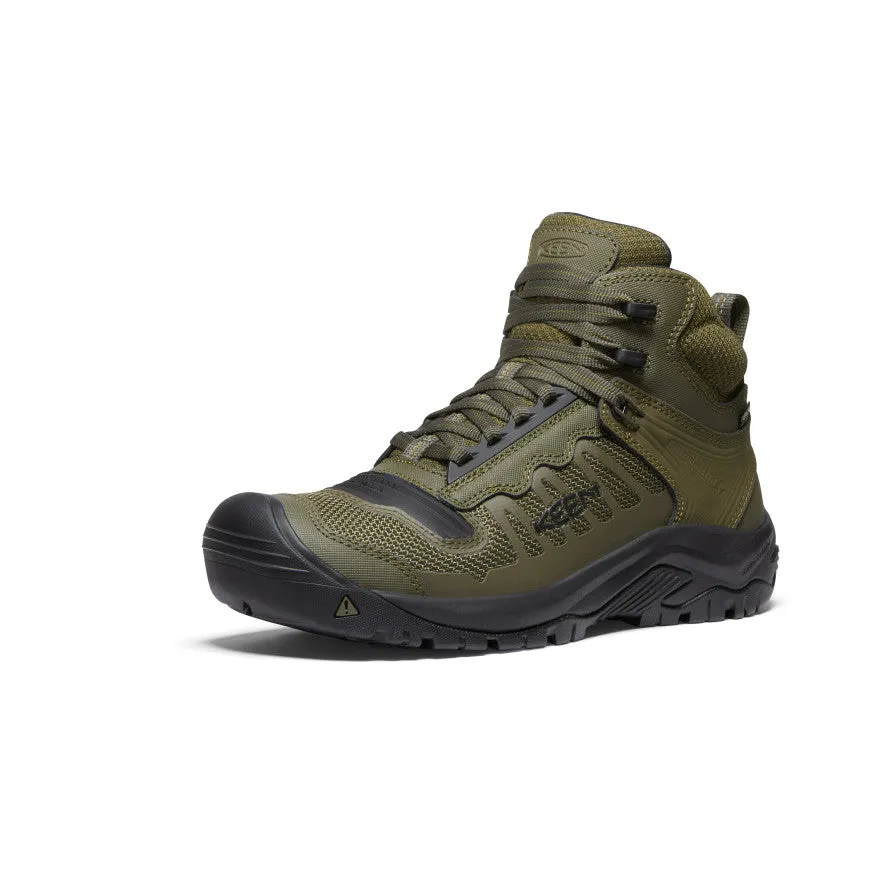 Men's Reno Waterproof Mid (Soft Toe)  |  Dark Olive/Black Classic Appearance