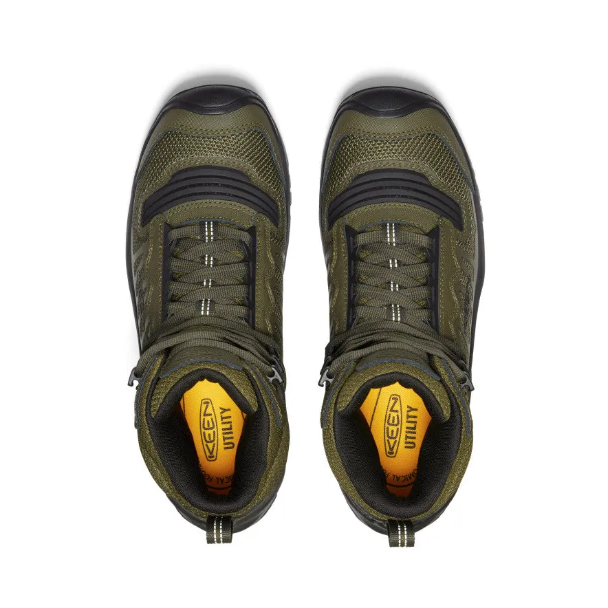 Men's Reno Waterproof Mid (Soft Toe)  |  Dark Olive/Black Casual Comfort