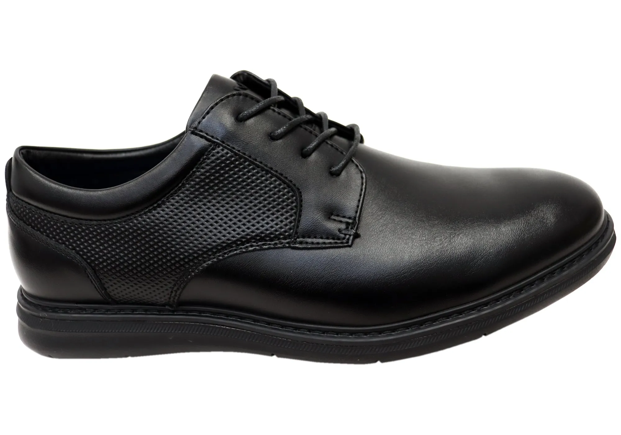 Nunn Bush By Florsheim Mens EE Extra Wide Chase Work Plain Shoes Modern Routine