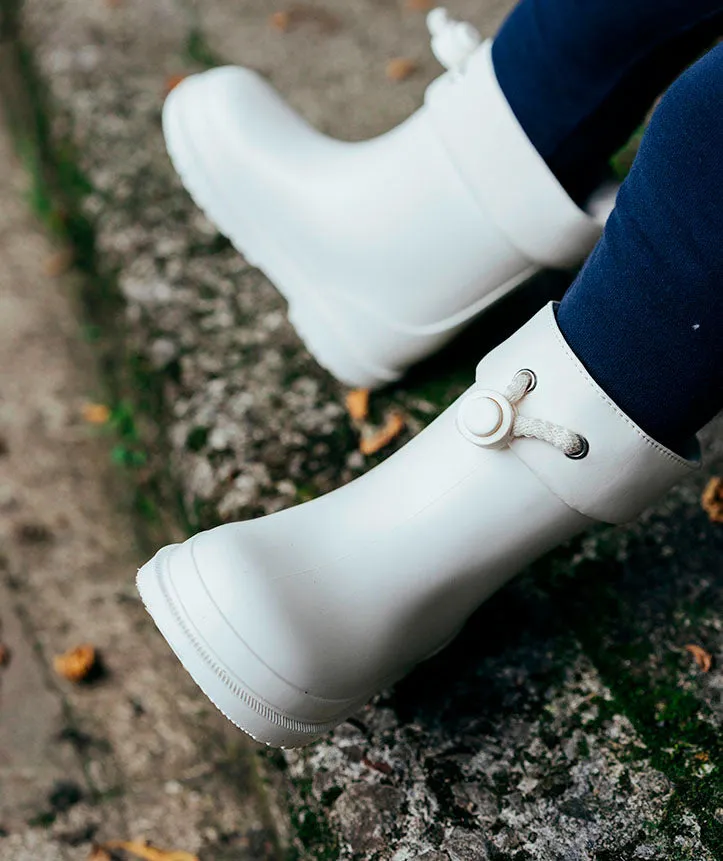 Igor Girl's and Boy's Bimbi Euri Boots - Blanco Comfort Backing Neutral Colors
