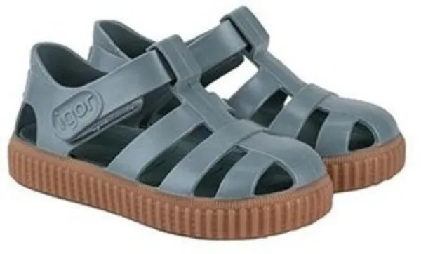 Casual Footwear for Travel Padded Igor Girl's and Boy's Nico Caramelo Sandal, Salvia