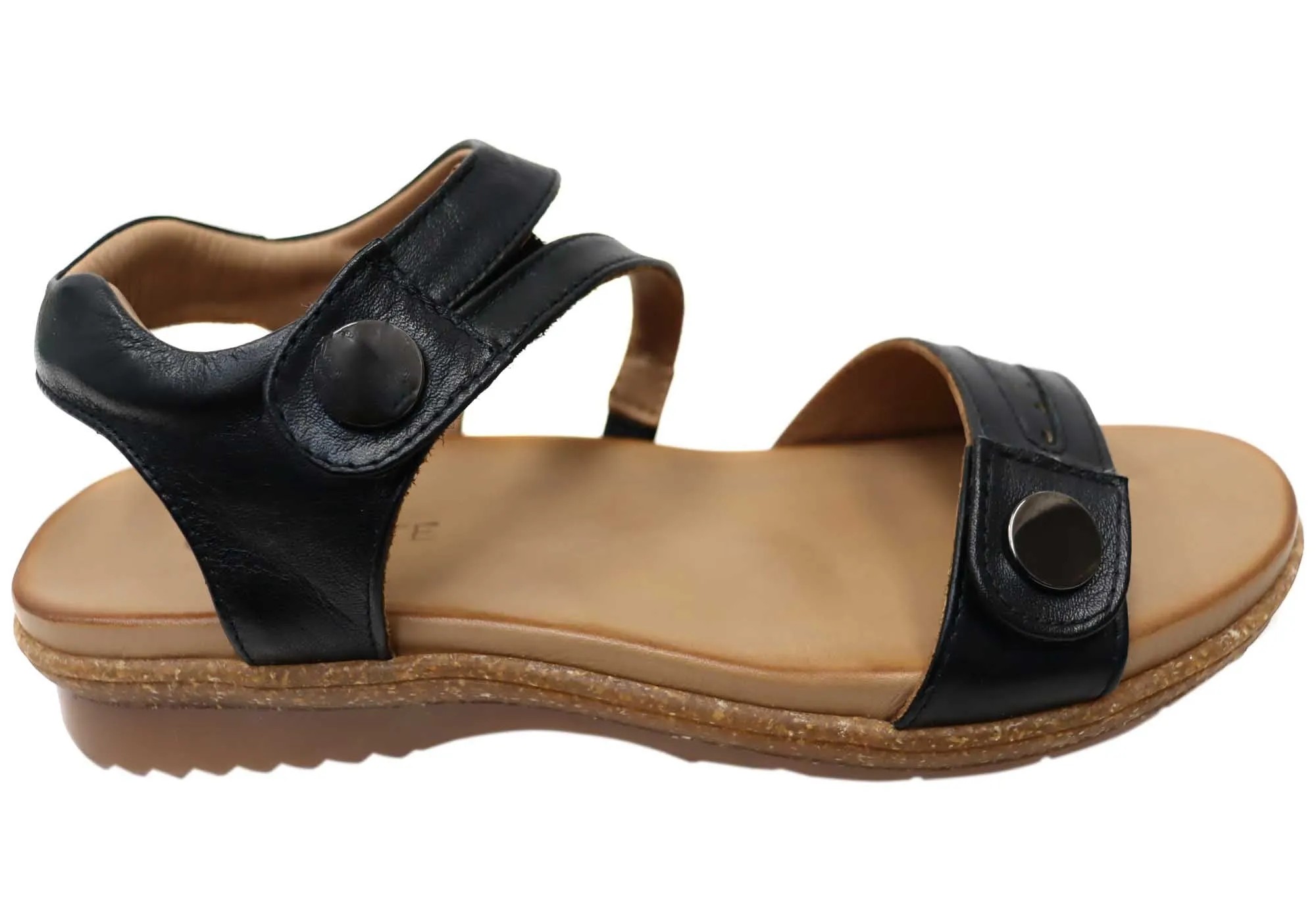 Cushioned Comfort Orizonte Sorrento Womens Comfortable European Leather Sandals
