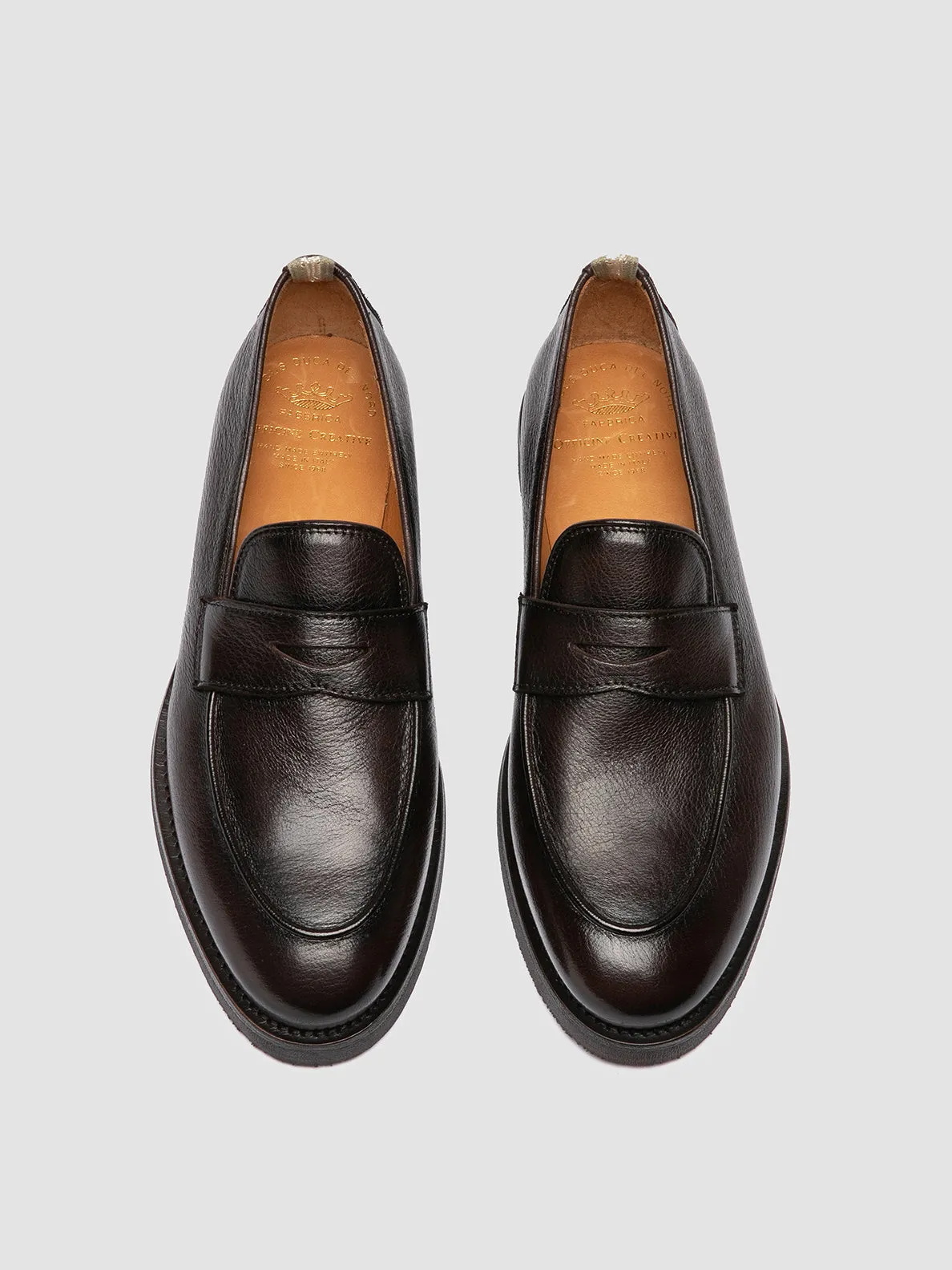 OPERA FLEXI 101 - Brown Leather Penny Loafers Understated Style Clean Aesthetic