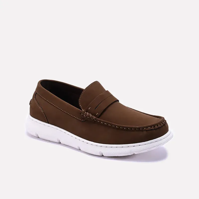 Cafe Style Quick Transition Khaki Loafer Shoes 0130978