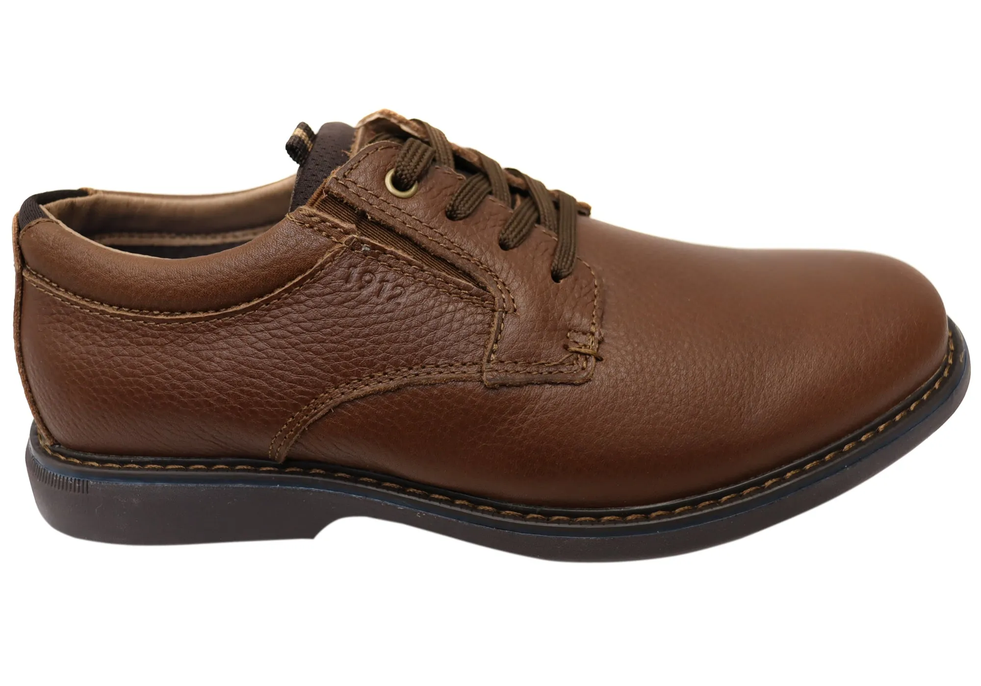 Nunn Bush By Florsheim Mens Otto Plain EE Extra Wide Leather Shoes Padded Comfort Cold Weather