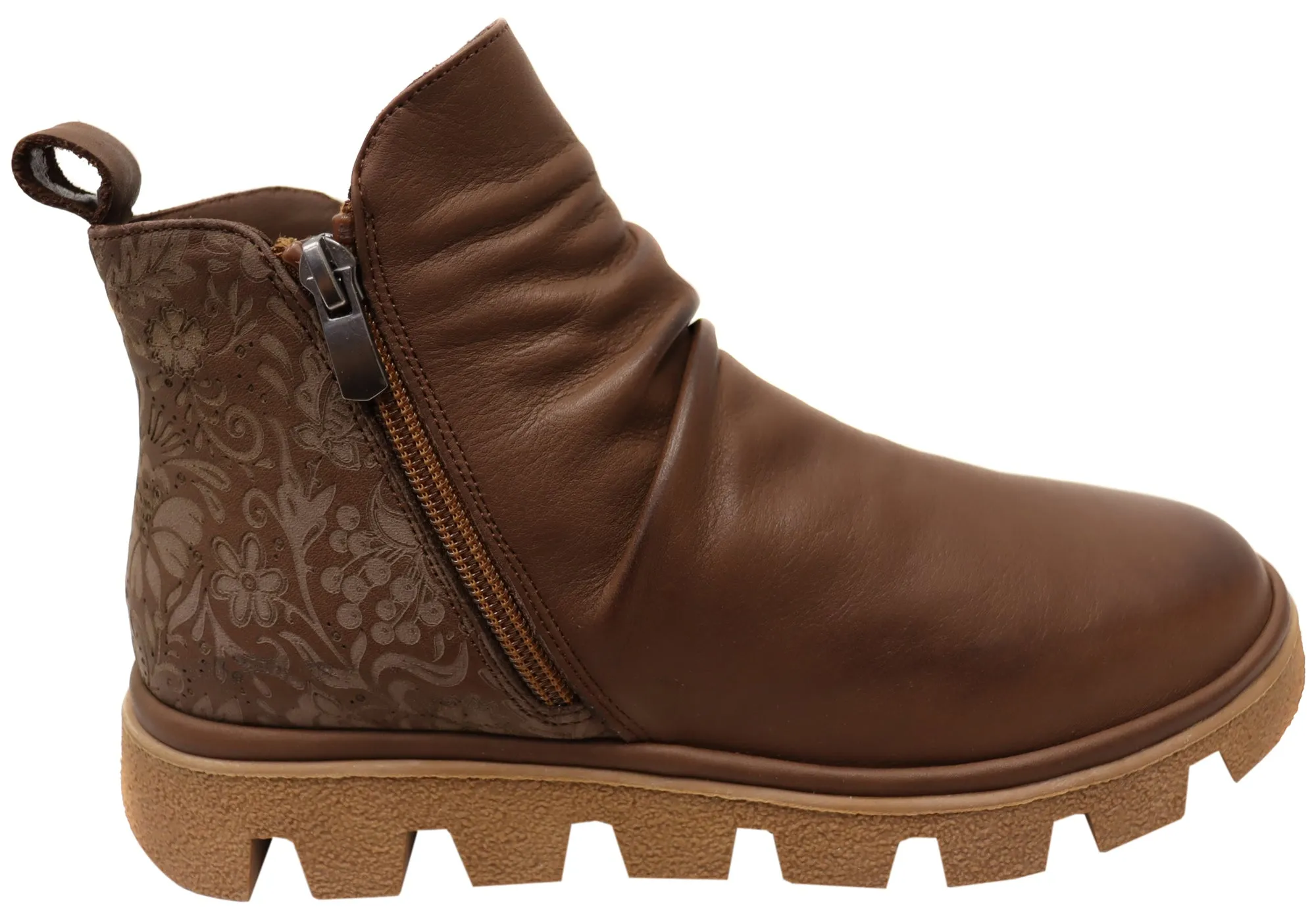 Orizonte Intrepid Womens European Comfortable Leather Ankle Boots Quick Drying City Walking