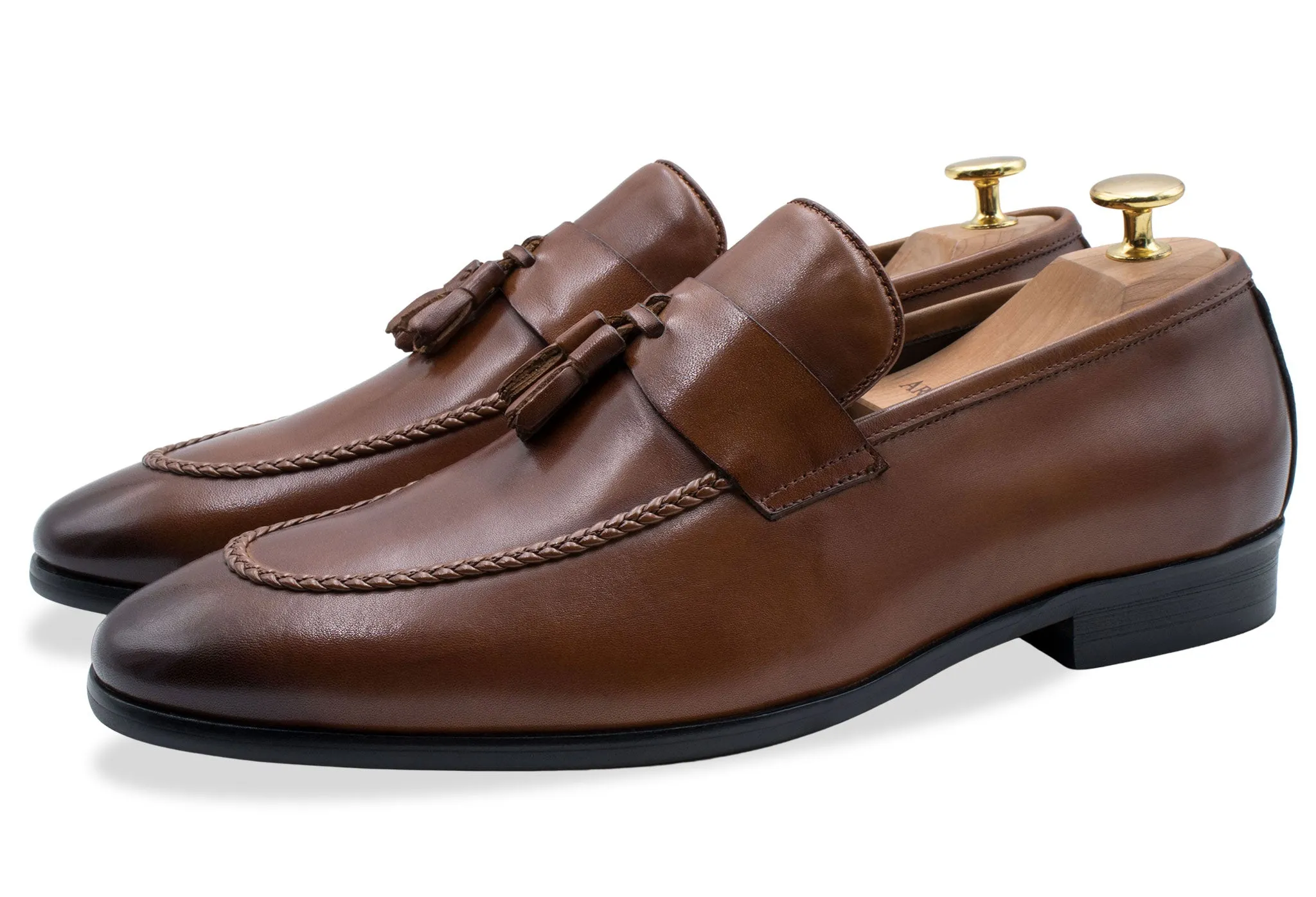 Aguilares Chestnut Tassel Loafer Field Walk Palm Base