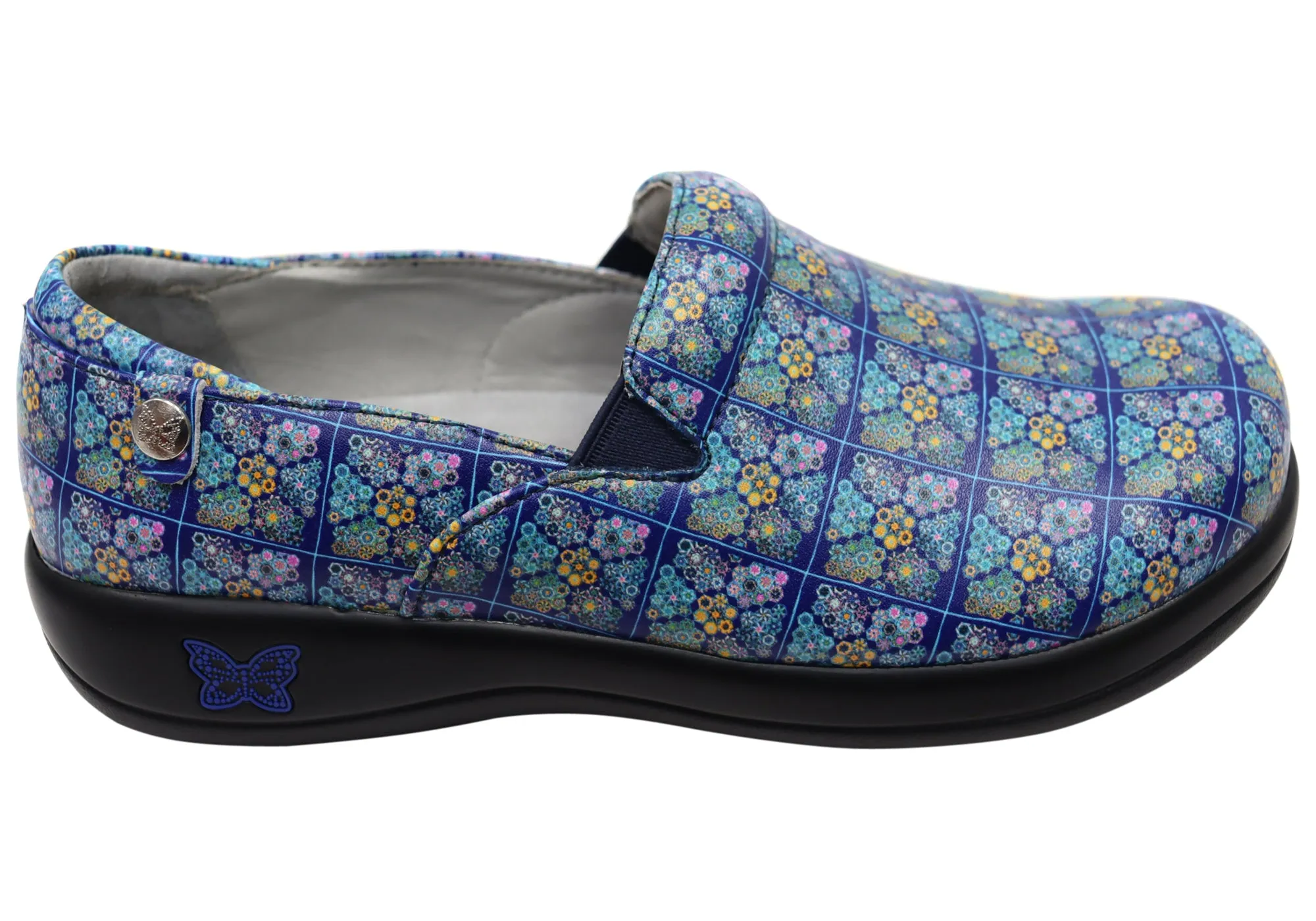 Forest Mood Fight Mode Alegria Keli Womens Comfortable Leather Slip On Shoes